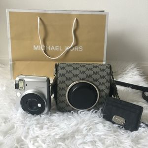 Michael kors instant camera with bag and card case